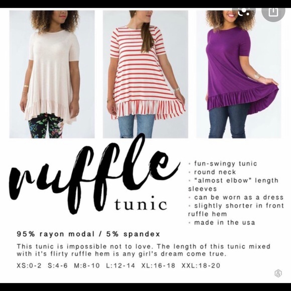 Agnes & Dora Sparkle Ruffle Tunic Sz Small NWT - Picture 2 of 7